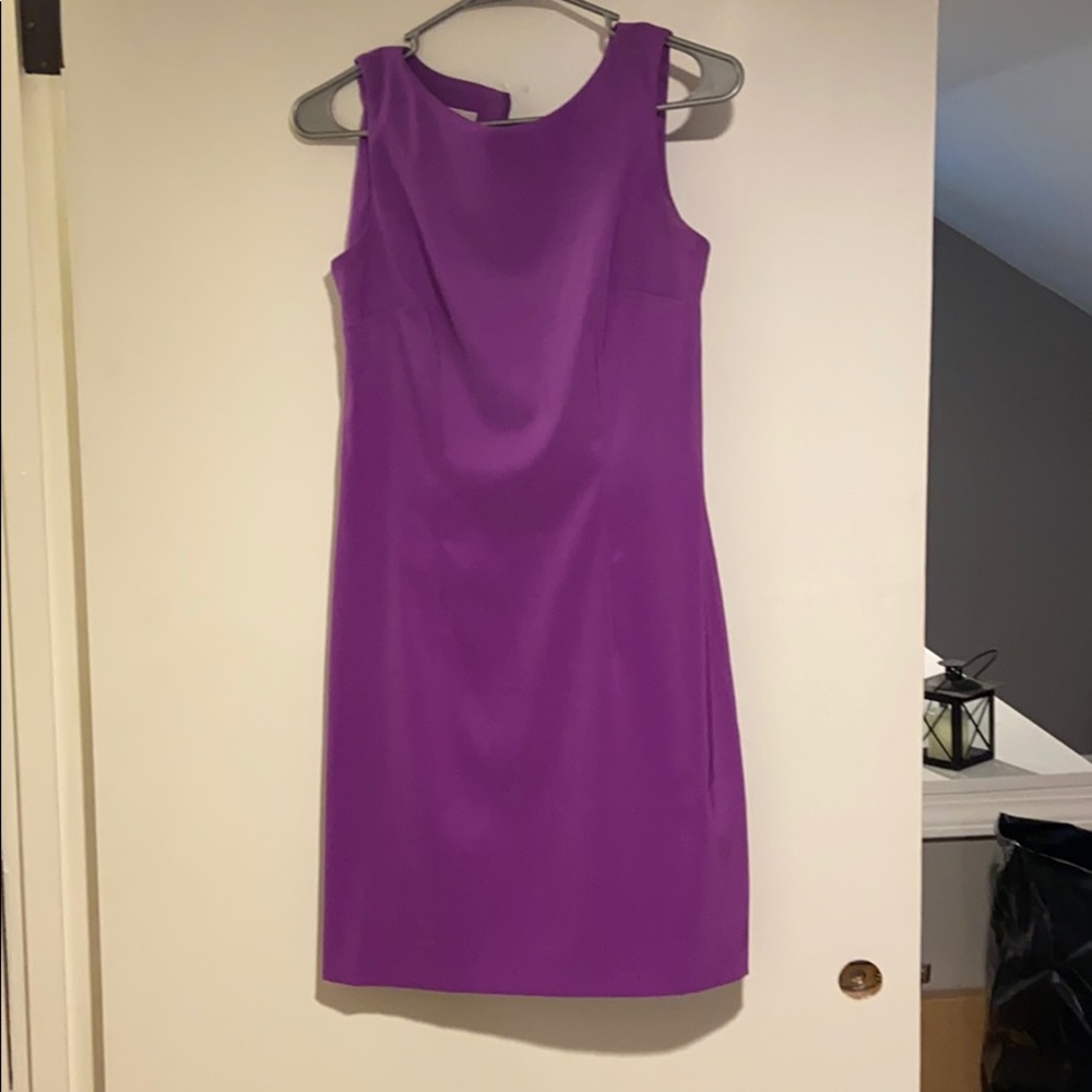 Purple office dress